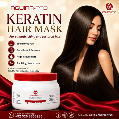 AGUIRA PRO Keratin Repair Bundle – Shampoo, Keratin Hair Mask & Hair Serum