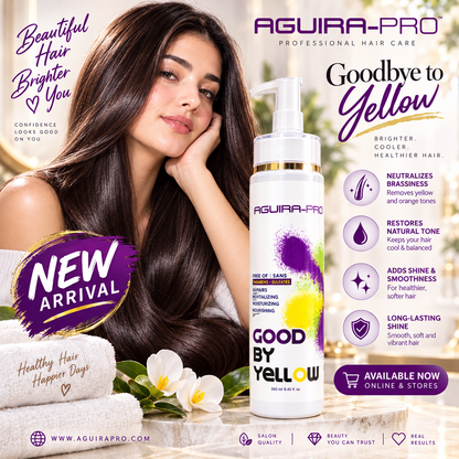 AGUIRA PRO Anti Yellow Shampoo – Neutralizing Shampoo for Blonde, Bleached & Highlighted Hair 250ml