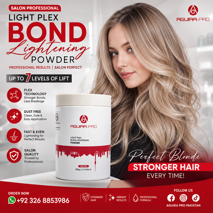 Light Plex Bond Lightening Powder – Dust Free Professional Bleach Powder 500g