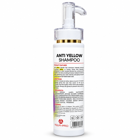 AGUIRA PRO Anti Yellow Shampoo – Neutralizing Shampoo for Blonde, Bleached & Highlighted Hair 250ml