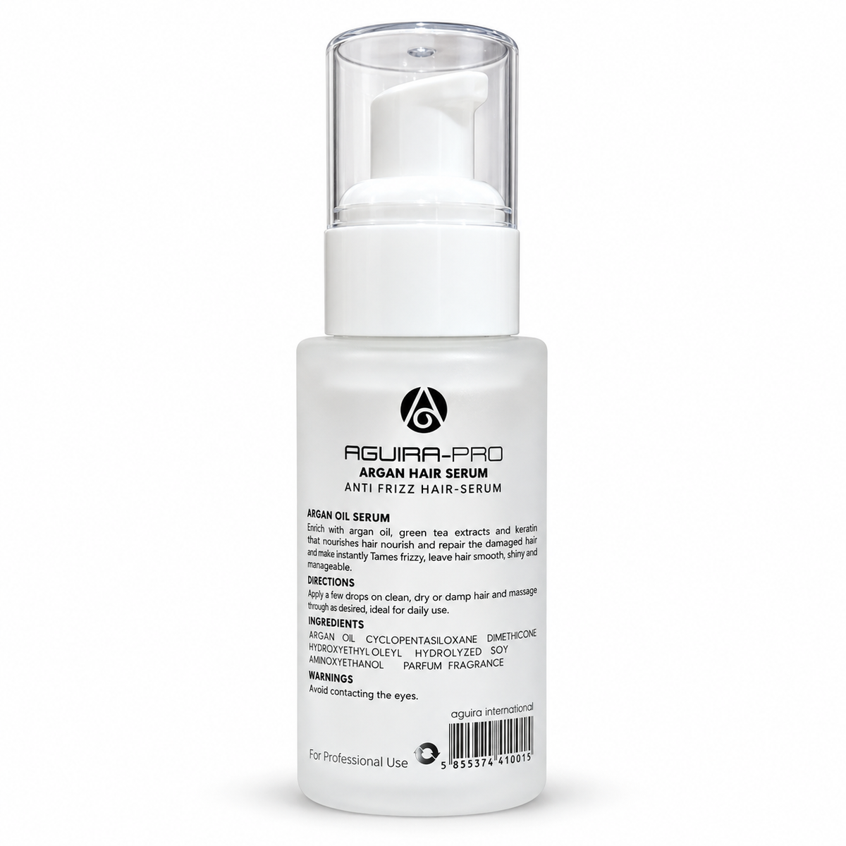 AGUIRA PRO Argan Hair Serum – Anti-Frizz Repair & Shine Serum 50ml