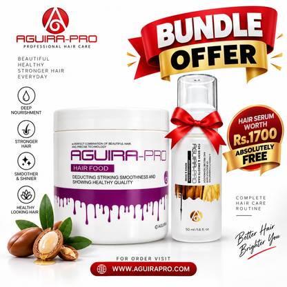 AGUIRA PRO Hair Food + FREE Argan Hair Serum – Bundle Offer