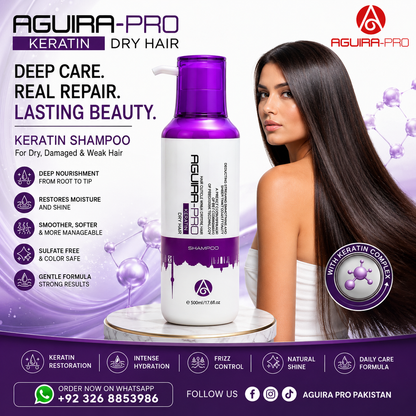 AGUIRA-PRO Keratin Shampoo for Dry Hair 500ml